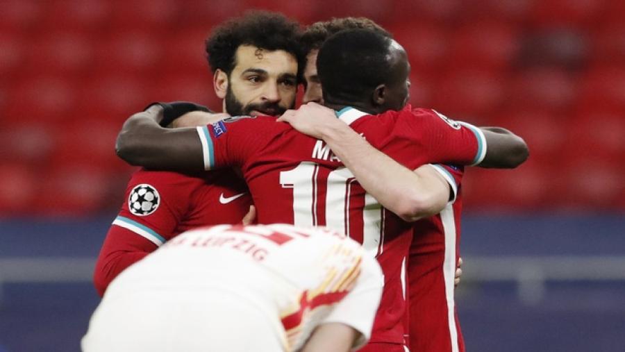 Liverpool has secured a place in the quarter-finals of the Champions League by beating Leipzig.